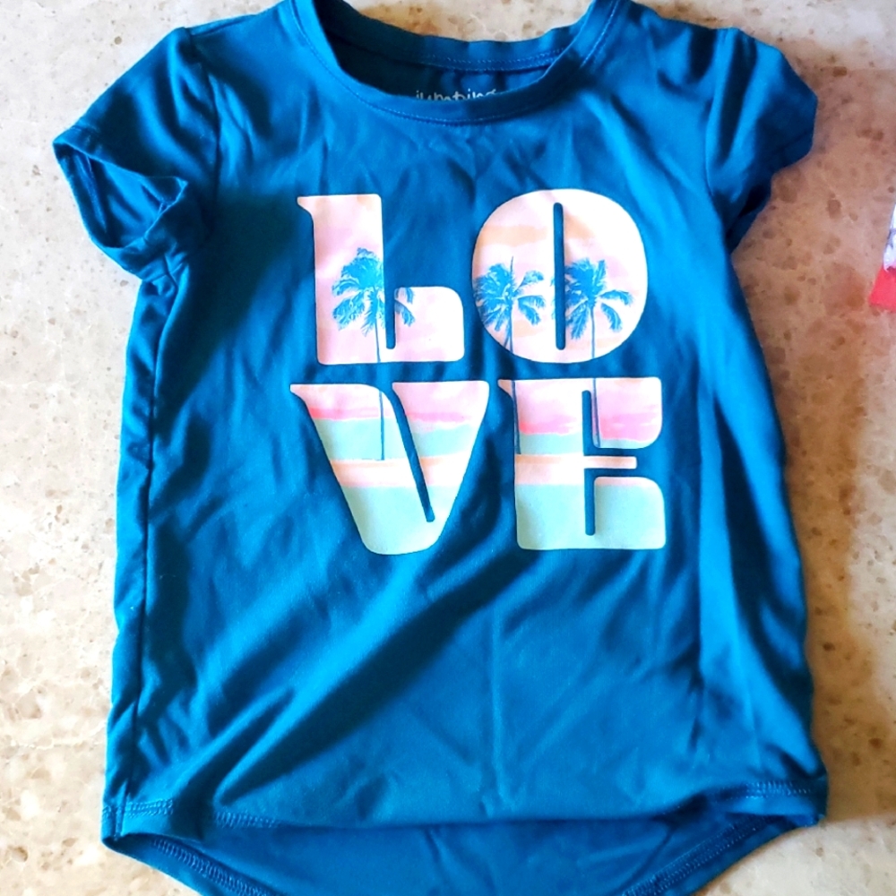 Jumping Beans Active Tee Graphic Print Tee "LOVE" 3T